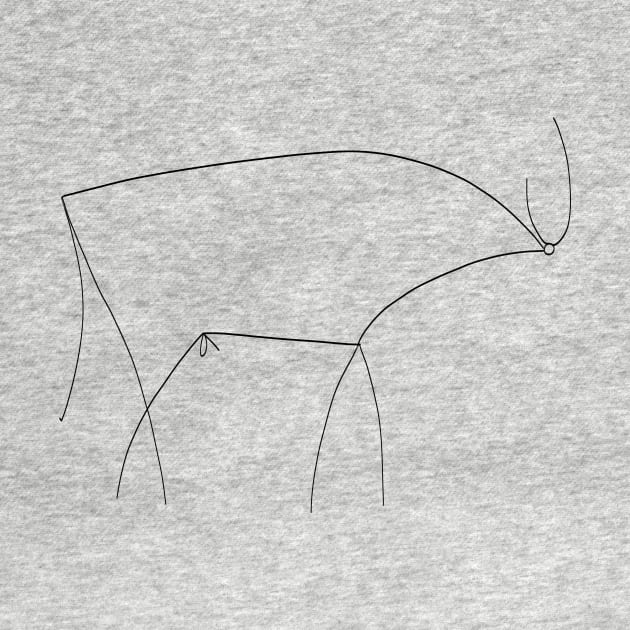 Picasso Line Art - Bull by shamila